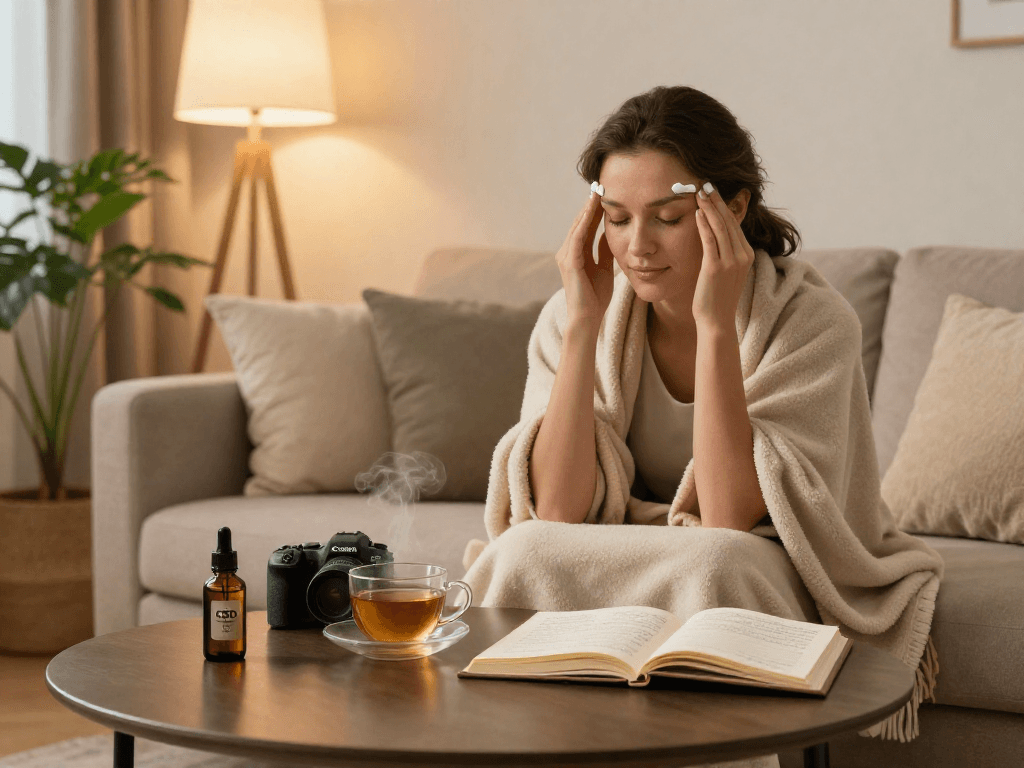 Explore premium online dispensary delivery with CBD oil, hemp balm, and herbal tea for a relaxing evening wellness routine.