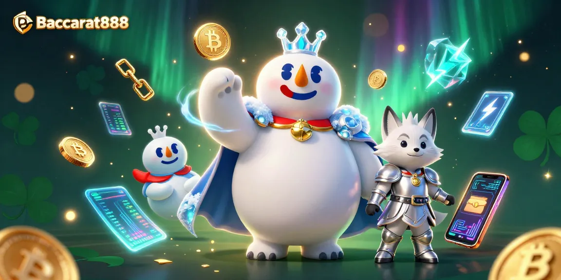 Experience Baccarat888 with rich 3D graphics showcasing casino elements and vibrant characters.