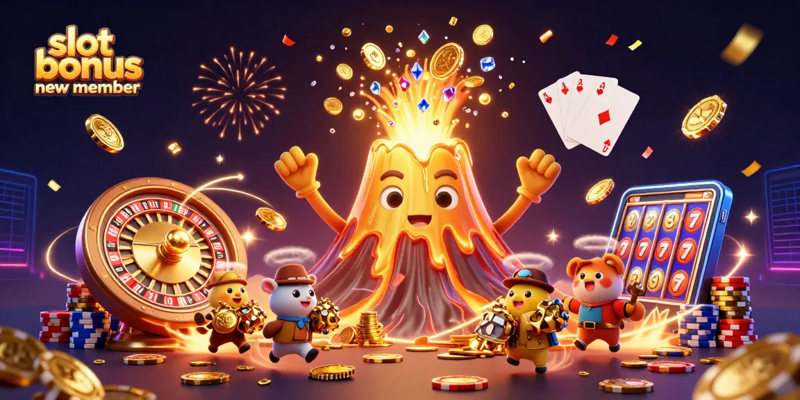 Experience slot bonus new member excitement with vibrant casino treasures and playful explorers.