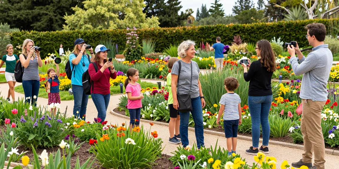 Explore Capay Valley Garden's vibrant flowers and joyful tourists at https://www.thecapayvalleygardentour.com.