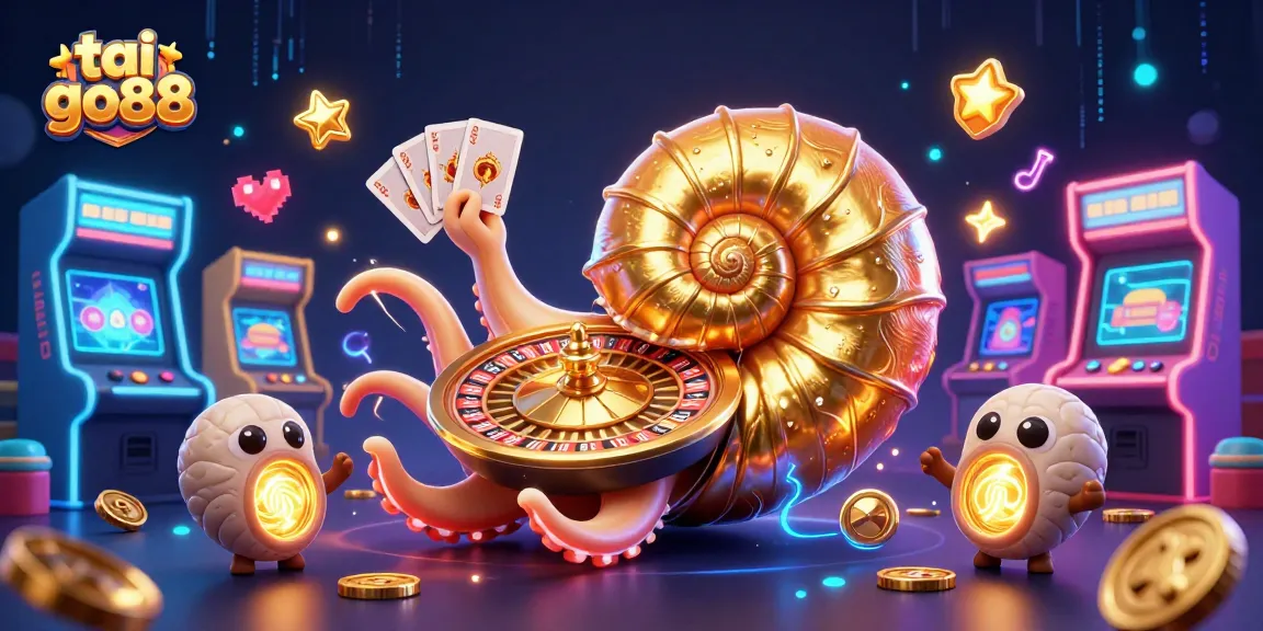 Play tai go88 with vibrant 3D casino elements and captivating characters in a colorful gaming scene.