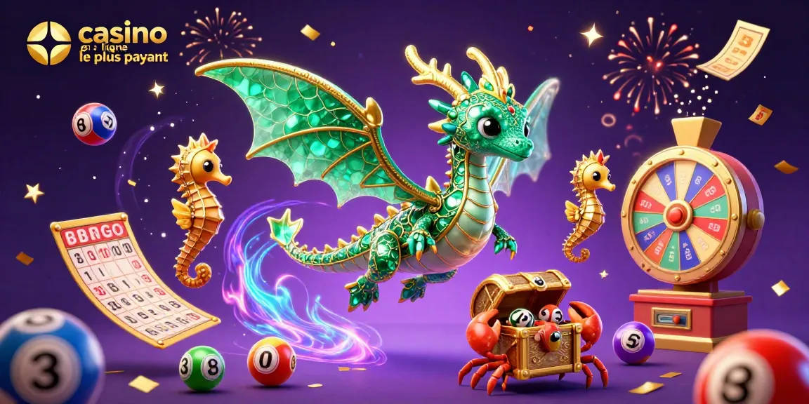 Découvrez le paysage coloré du casino en ligne le plus payant, mettant en avant un dragon magique et des éléments de jeu vibrants.