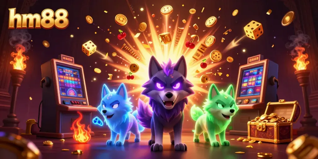 Experience the thrill of gaming with hm88's captivating 3D casino scene, featuring vibrant characters and exciting gameplay.
