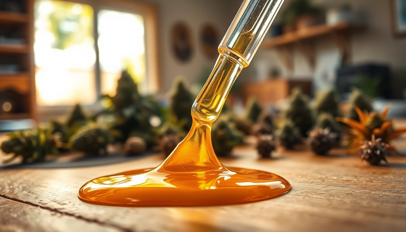 Applying west coast cure rosin using a dab tool on a wooden table highlighting cannabis craftsmanship.