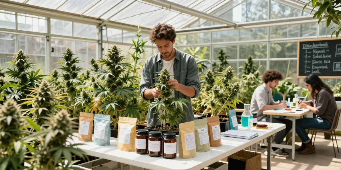Buy marijuana flowers online from lab-tested cannabis products in urban greenhouse atmosphere promoting natural wellness.