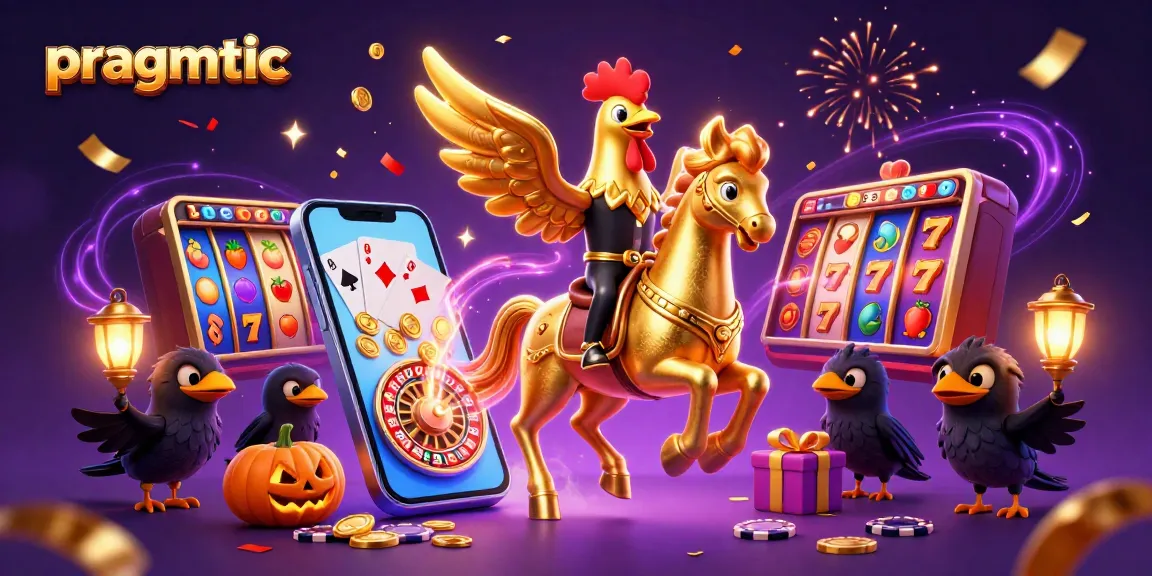 Experience pragmatic gaming with a vibrant golden rooster in a spectacular casino scene.