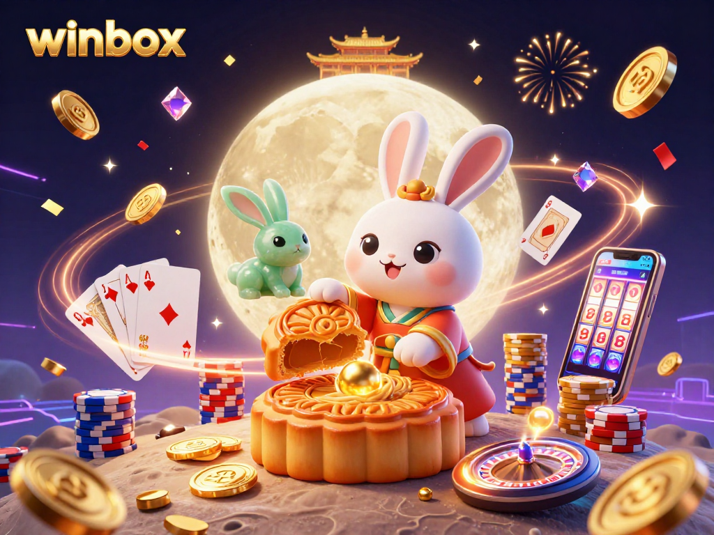 Winbox players enjoy exciting slots and casino games with animated elements and vibrant design.