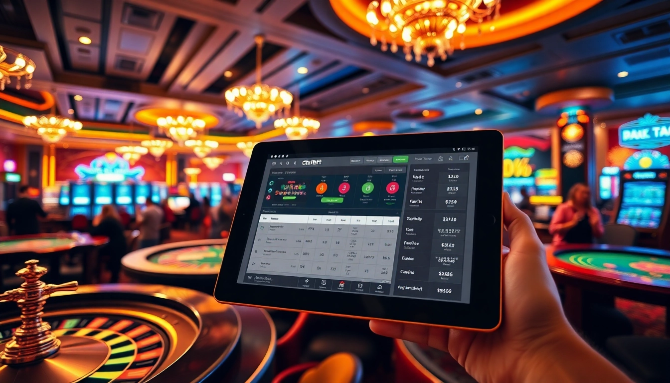 Experience the excitement of Jogoluck Bet with vibrant casino tables and online betting features.