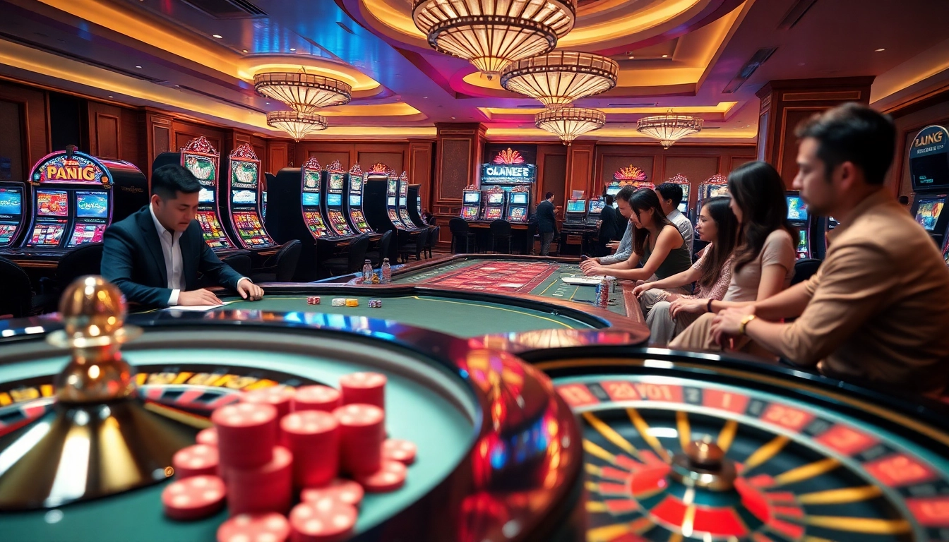 Experience the thrill of u888 with luxurious casino tables and vibrant slot machines.
