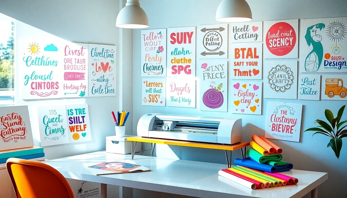 Explore creative design bundles SVG showcased in a vibrant crafting workspace.