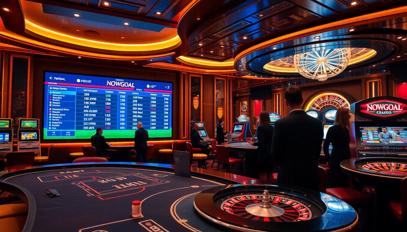 Engage with Nowgoal bóng đá, the leading platform for live football betting and scores, amidst a luxury online casino.