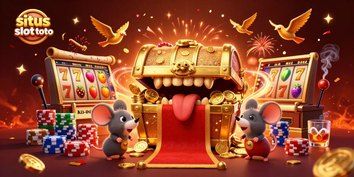 Spin the reels at situs slot toto while discovering hidden treasures in an enchanting casino scene.