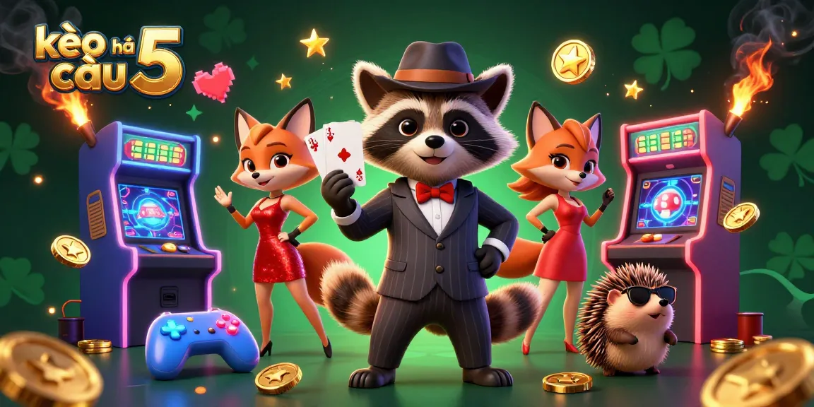 Experience thrilling action with kèo nhà cái 5 in a vibrant casino world featuring charming characters and dynamic gaming elements.