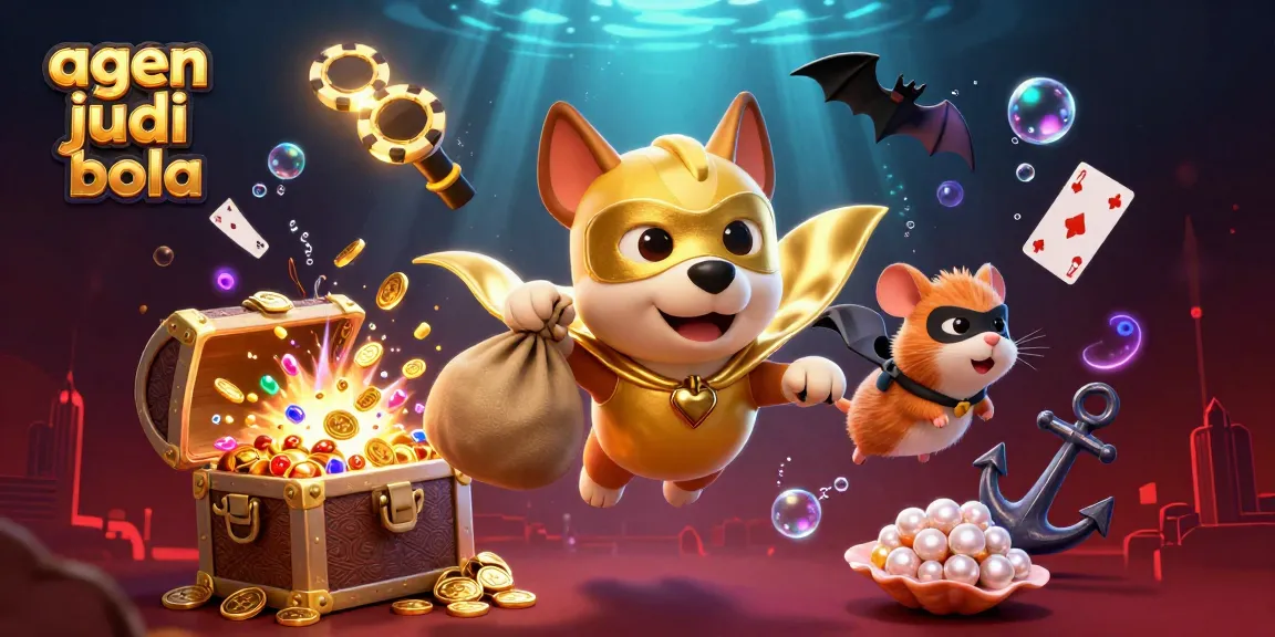 Engage in thrilling agen judi bola with our stunning superhero scene featuring exciting gaming elements.
